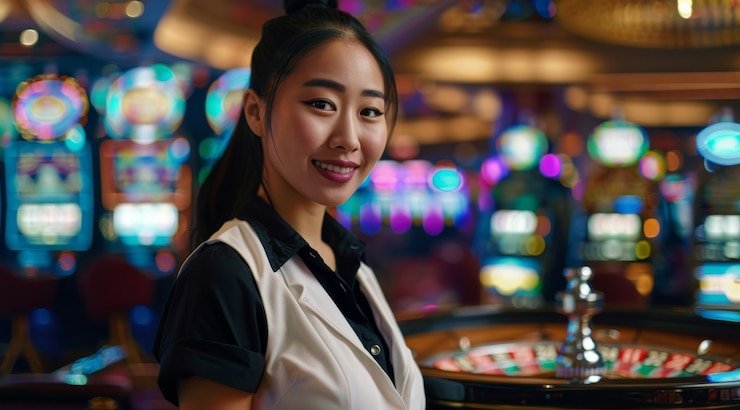 Evolution Gaming live dealer table interface on jayatogel hk